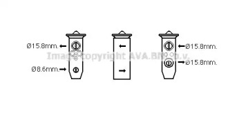 AVA QUALITY COOLING mz1279 -  Расширительный клапан, кондиционер